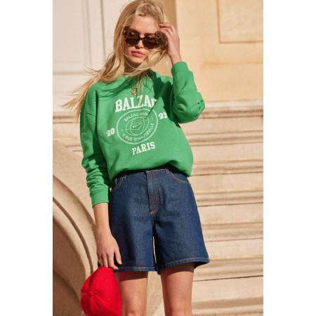 Harlow Balzac Paris 2023 green sweatshirt en ligne