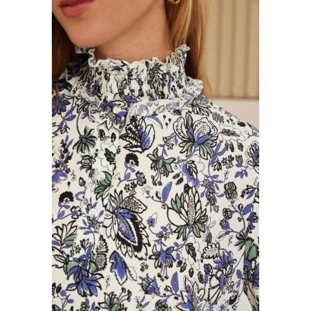 Blouse Une Fois flower garden print pas cheres