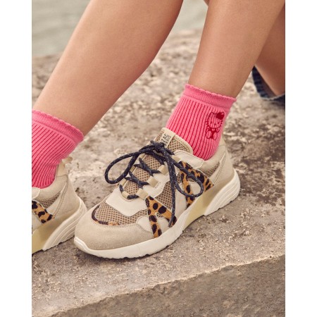 Sand and cheetah Astor sneakers 2023