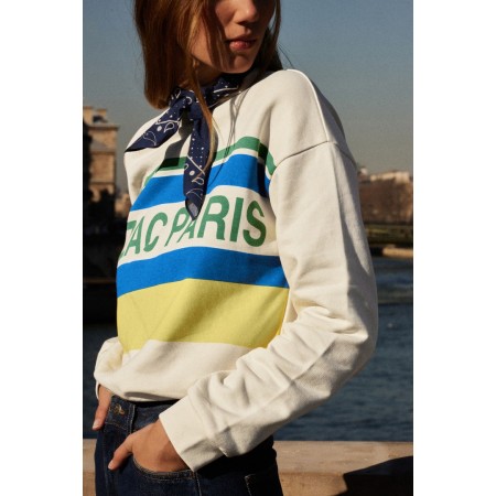 Ecru, blue and yellow Harlow BP sweatshirt Découvrez la collection