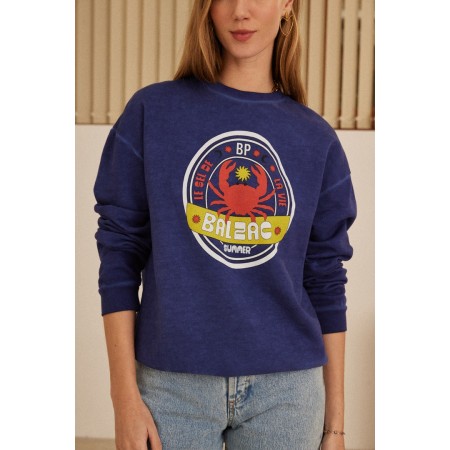 Navy Crab Harlow Sweatshirt Venez découvrir notre 