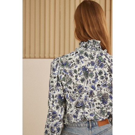 Blouse Une Fois flower garden print pas cheres