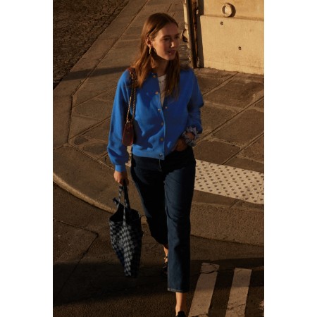 Electric blue Douillet cardigan Voir les baskets