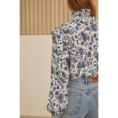 Blouse Une Fois flower garden print pas cheres