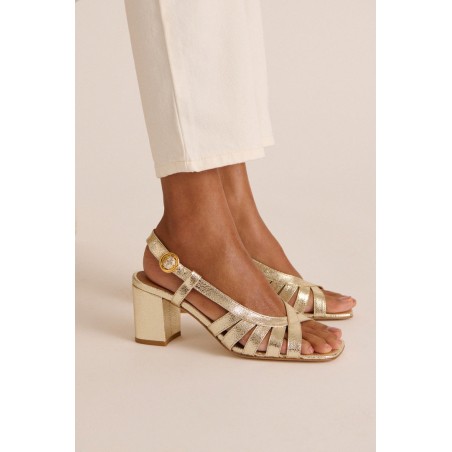 Gold Prudence sandals Venez découvrir notre 