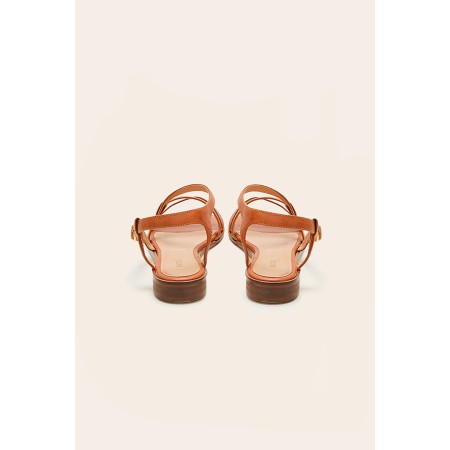 Margarita cognac sandals des créatures d'habitude