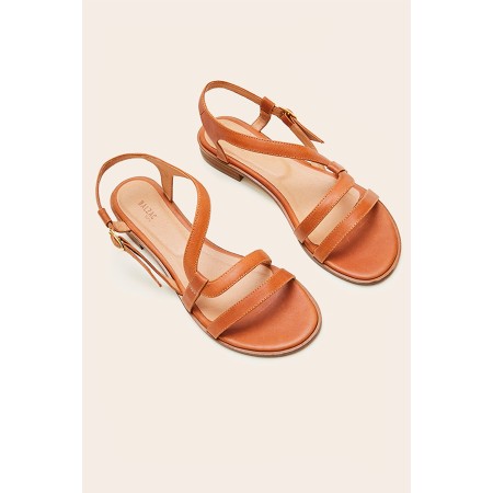 Margarita cognac sandals des créatures d'habitude