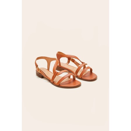 Margarita cognac sandals des créatures d'habitude