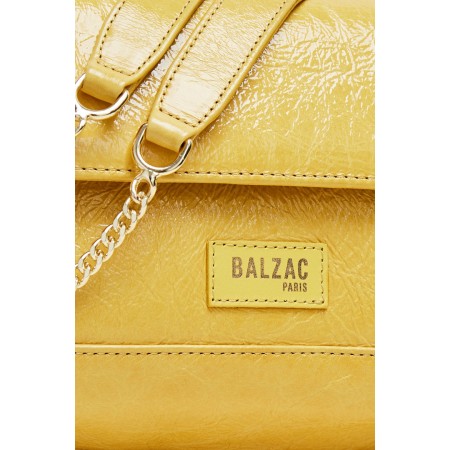 Sac Poésie vernis froissé jaune ouvre sa boutique