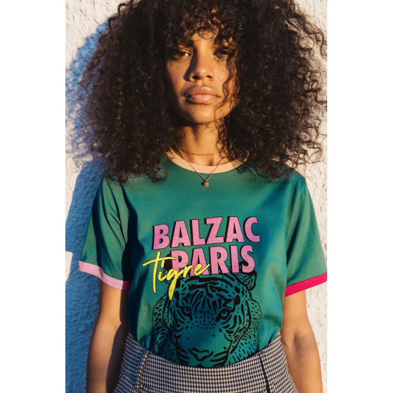 Tee-shirt bree tigre vert Vous souhaitez 