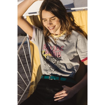 Tee-shirt Bree Tigre gris store