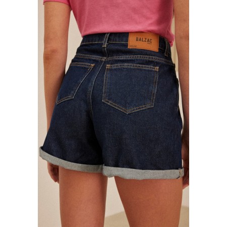 Short Maylone jean bleu minuit la colonne vertébrale