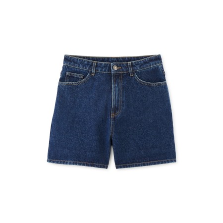 Short Maylone jean bleu minuit la colonne vertébrale