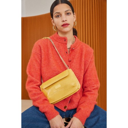 Sac Poésie vernis froissé jaune ouvre sa boutique