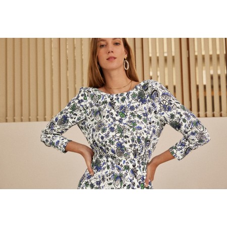 Robe Sereine imprimé jardin en fleurs les ligaments