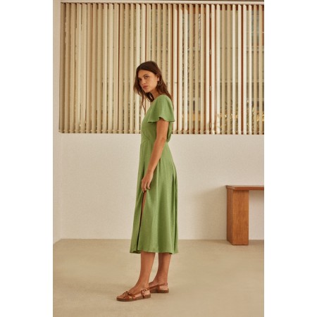 Robe Coral vert sauge pas cher