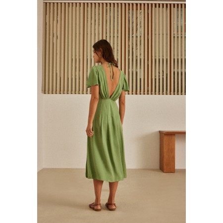 Robe Coral vert sauge pas cher