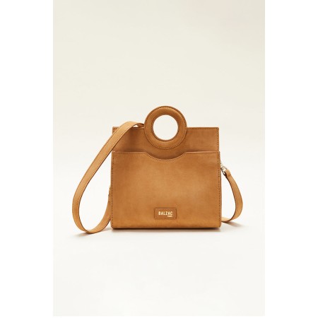 Sac Mini Gaia nubuck camel de technologie