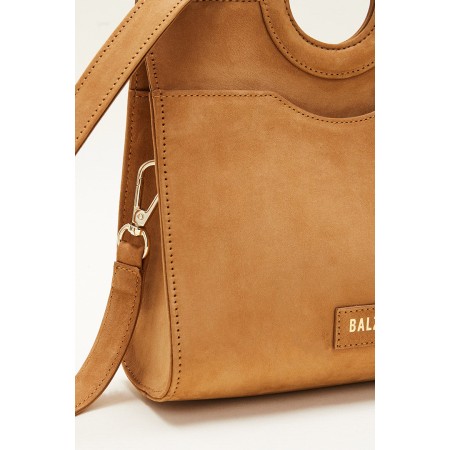 Sac Mini Gaia nubuck camel de technologie