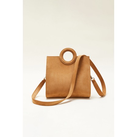 Sac Mini Gaia nubuck camel de technologie