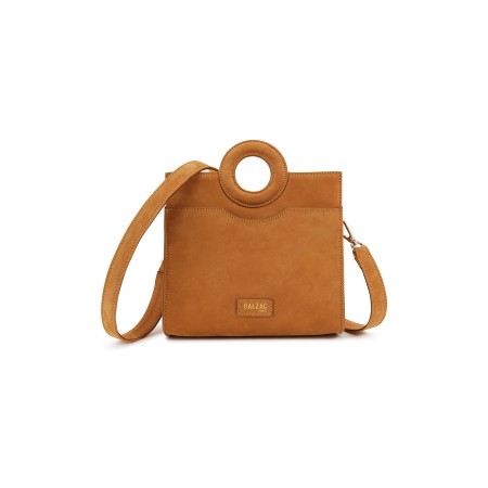 Sac Mini Gaia nubuck camel de technologie