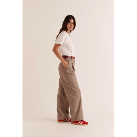 Pantalon John marron chiné Toutes les collections ici