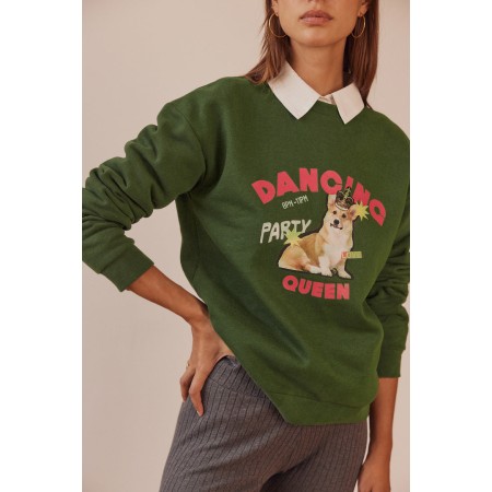 Sweat-shirt Harlow Dancing Queen vert sapin online