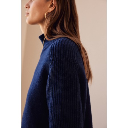 Pull Maël bleu marine livraison et retour toujours gratuits