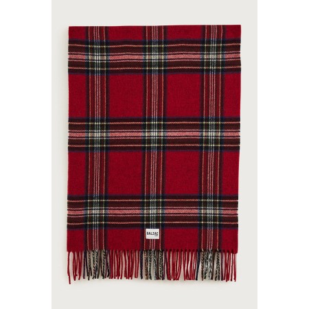 Écharpe Public tartan rouge pas chere