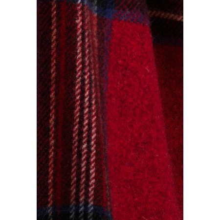 Écharpe Public tartan rouge pas chere