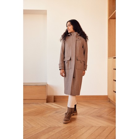 Manteau Quibery chataigne shop