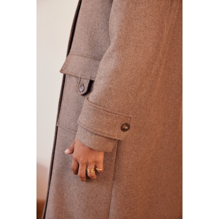 Manteau Quibery chataigne shop