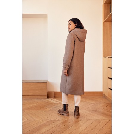 Manteau Quibery chataigne shop