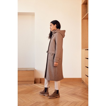 Manteau Quibery chataigne shop