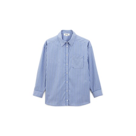 Chemise Hector rayures marine et blanc Fin de série