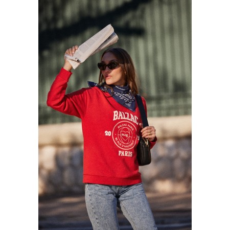 Sweat-shirt Harlow BP 2024 rouge Paris Déstockage Promo