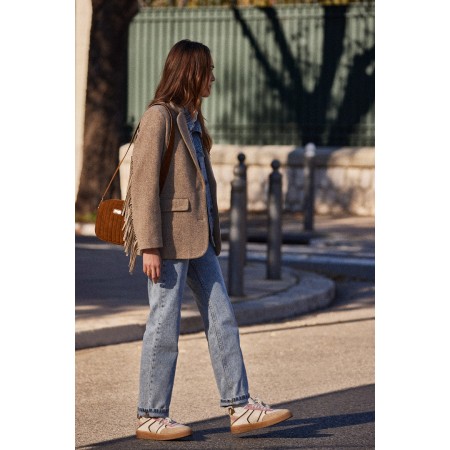 Baskets Colette kaki, rose et sable ouvre sa boutique