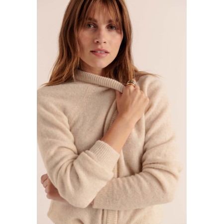 Cardigan Come blanc naturel pas cher