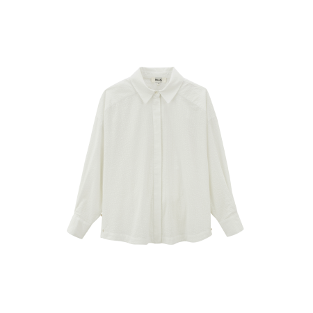 Chemise Arthus seersucker blanc en stock