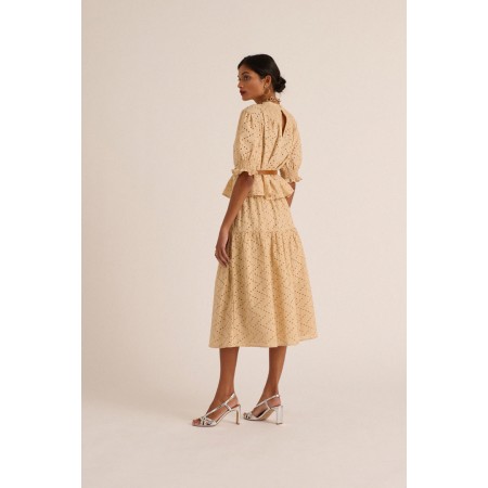 Jupe Gaby broderie anglaise beige 50-70% off 