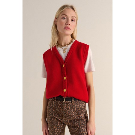 Gilet Constant rouge Voir les baskets