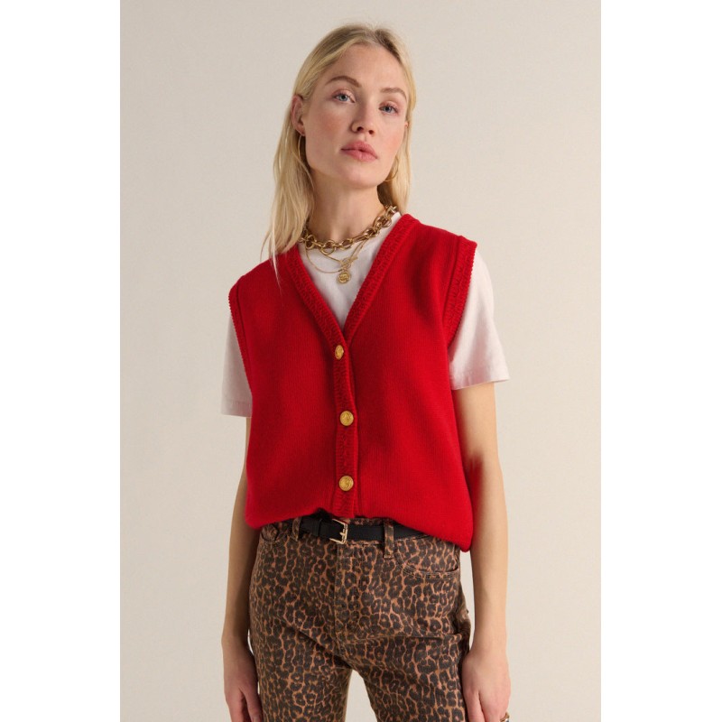 Gilet Constant rouge Voir les baskets