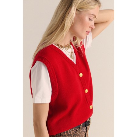 Gilet Constant rouge Voir les baskets