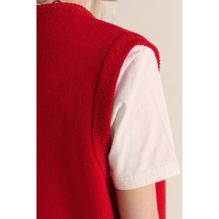 Gilet Constant rouge Voir les baskets