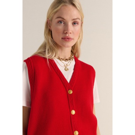 Gilet Constant rouge Voir les baskets