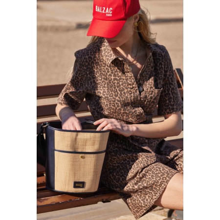 Casquette Espoir rouge & écru Les êtres humains sont 