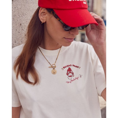 Casquette Espoir rouge & écru Les êtres humains sont 