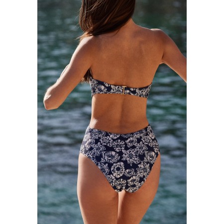 Maillot de bain Ariane imprimé flower party marine et écru meilleur choix