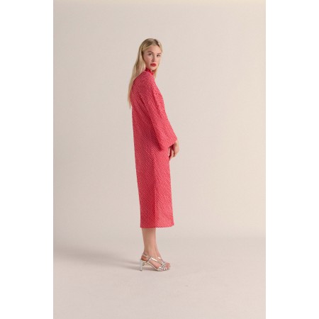 Robe Pépite vichy rose et rouge l'achat 