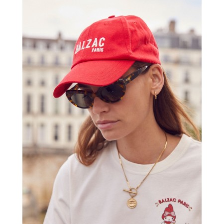 Casquette Espoir rouge & écru Les êtres humains sont 